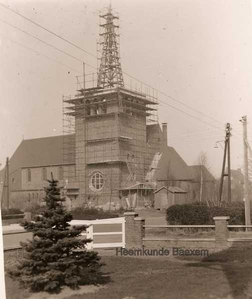 01562  Kerktoren bouw 1 maart 1959